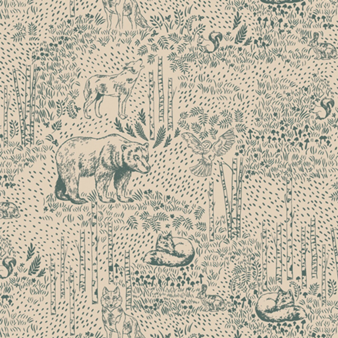 Awaken Forest in Fern (wkp79504) | Woodland Keeper | Maureen Cracknell | Art Gallery